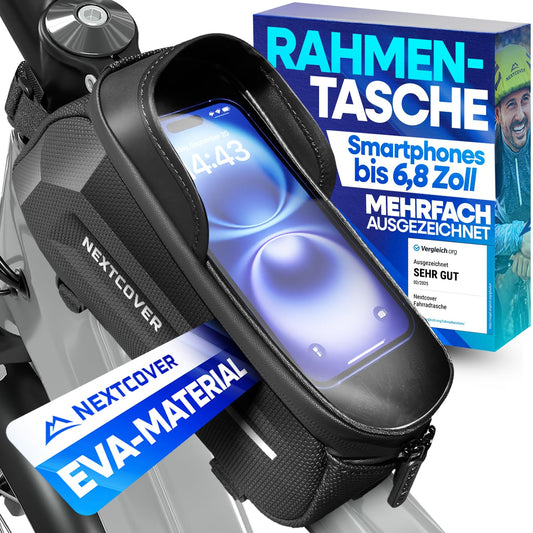 Nextcover® sacoche de cadre vélo - Poche téléphone avec écran tactile - Etanche
