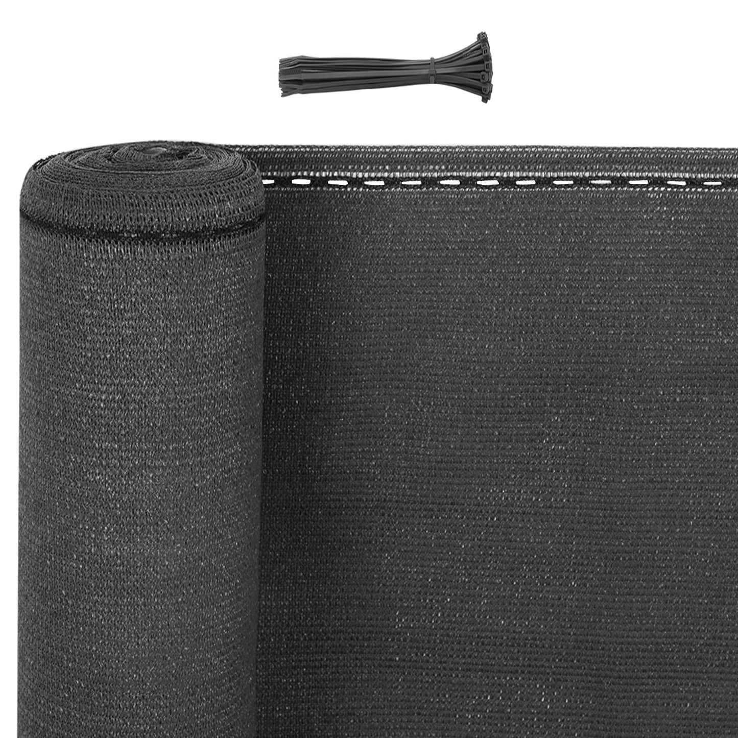 Toile d'ombrage et de protection de l'intimité WOLTU - HDPE 180 g/m² - 1,2 x 20 m - anthracite