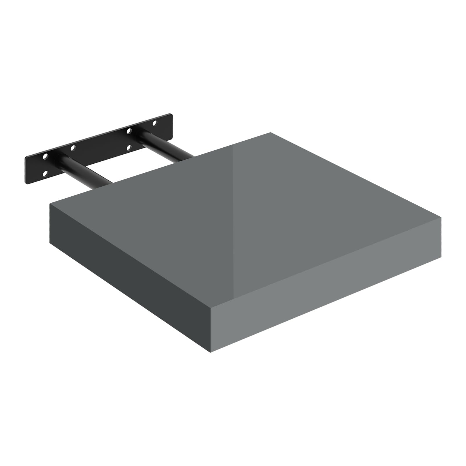 Étagère murale suspendue WOLTU - étagère murale - gris brillant - MDF - 25 x 22,9 x 3,8 cm