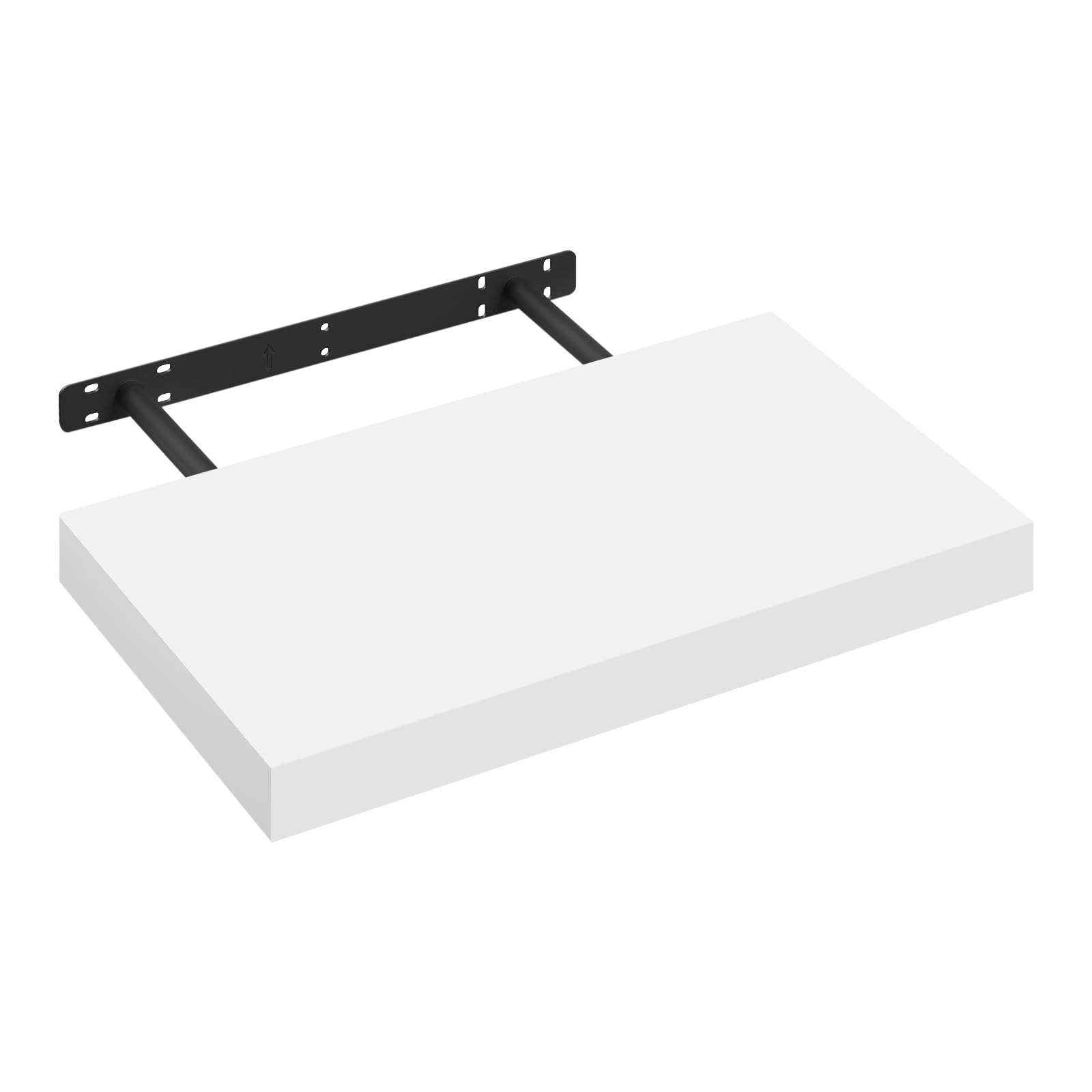 Étagère murale Esituro - 30 x 3,8 x 22,9 cm - Suspendue - MDF - Blanc