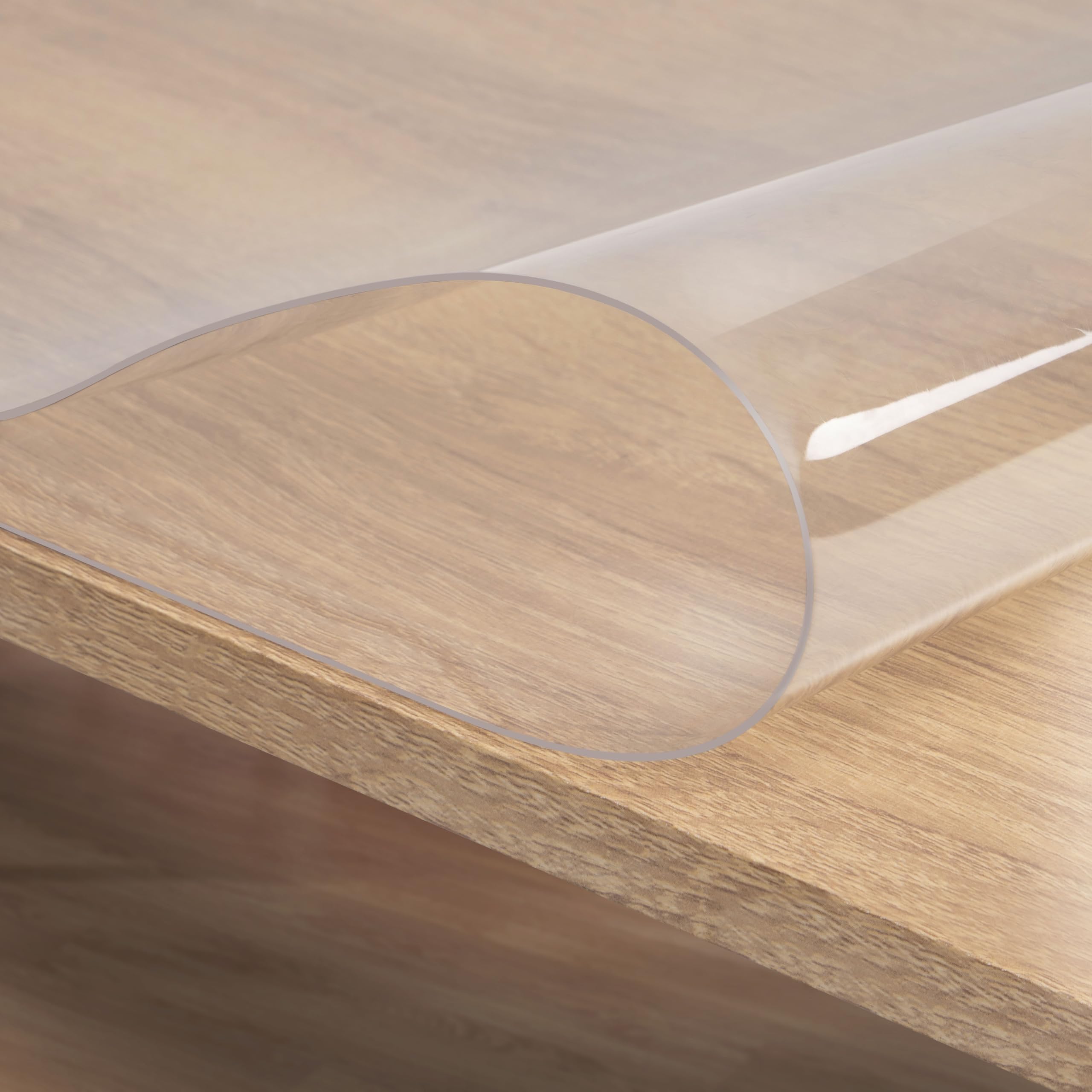 Film de protection transparent pour table WOLTU - PVC brillant - épaisseur 1 mm - 100 x 180 cm