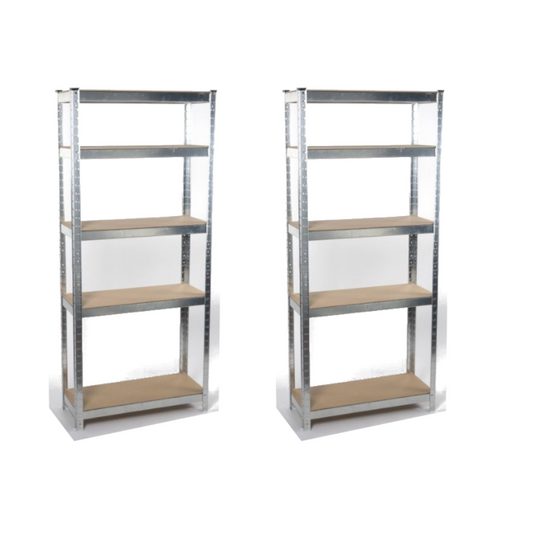 2x étagère de rangement Kinzo 5 étagères 172 x 75 x 30cm