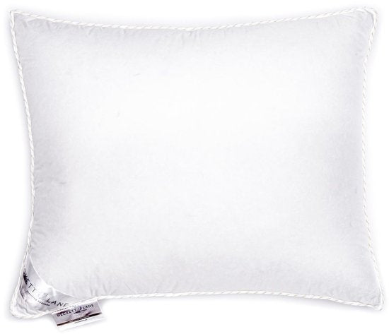 Oreiller Heckettlane - Oreiller carré garni de plumes et de duvet - Oreiller rafraîchissant - 60 x 70 cm - Pour les personnes dormant sur le dos, sur le côté ou sur le ventre - 1 pièce