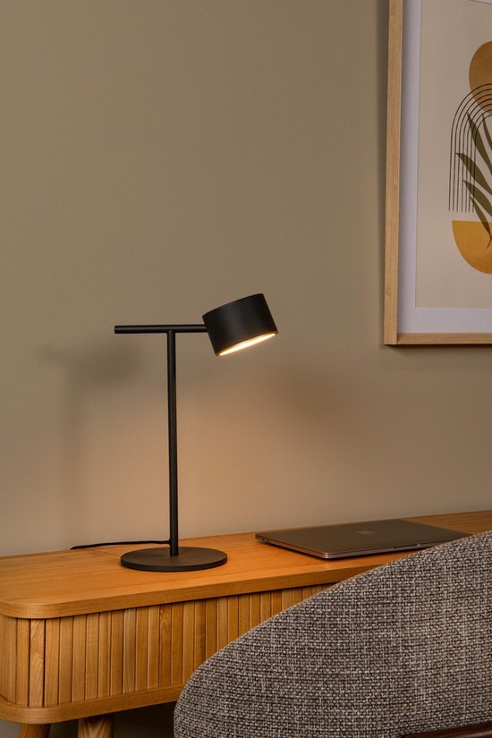 Lucide GIAN - Lampe de table - LED à intensité variable - 1x9 W 2700 K - Noir