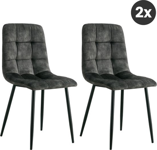 Chaise de salle à manger Yerevan – Vert sobre | Lot de 2
