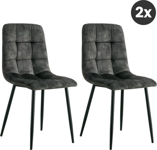 Chaise de salle à manger Yerevan – Vert sobre | Lot de 2