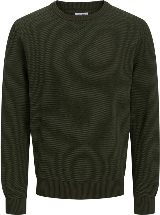 JACK&JONES ESSENTIALS - JJEGLOBE Pull à col rond en maille pour homme