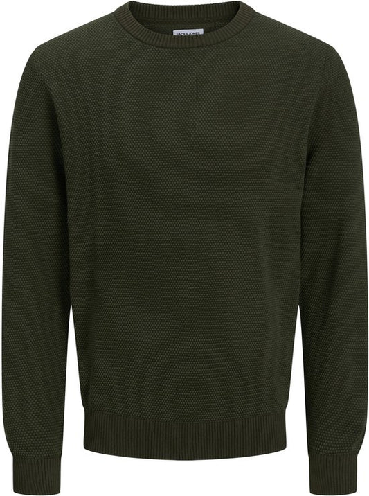 JACK&JONES ESSENTIALS - JJEGLOBE Pull à col rond en maille pour homme