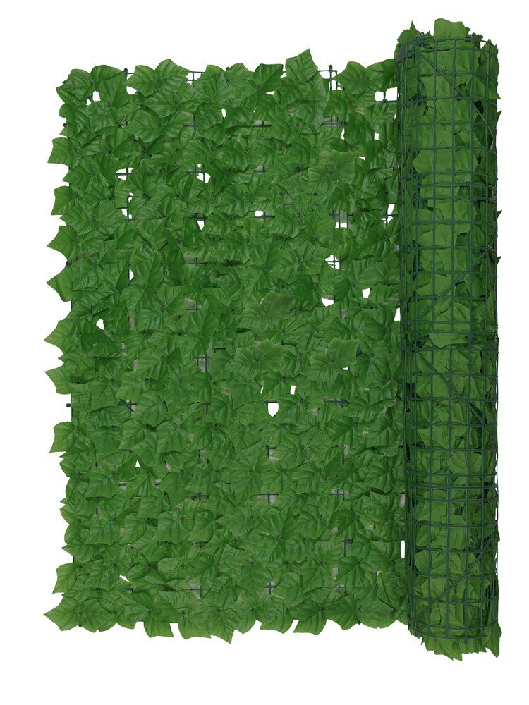 WENKO Ivy Brise-vue vert - 3 x 1 m - Plastique
