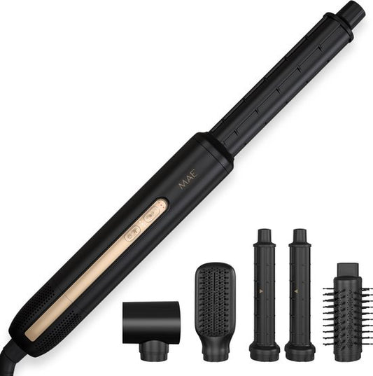 MAE® Airstyler II - Brosse soufflante et brosse à boucler - Fer à boucler 5 en 1 Multistyler - Hairwrap - Appareil de coiffure