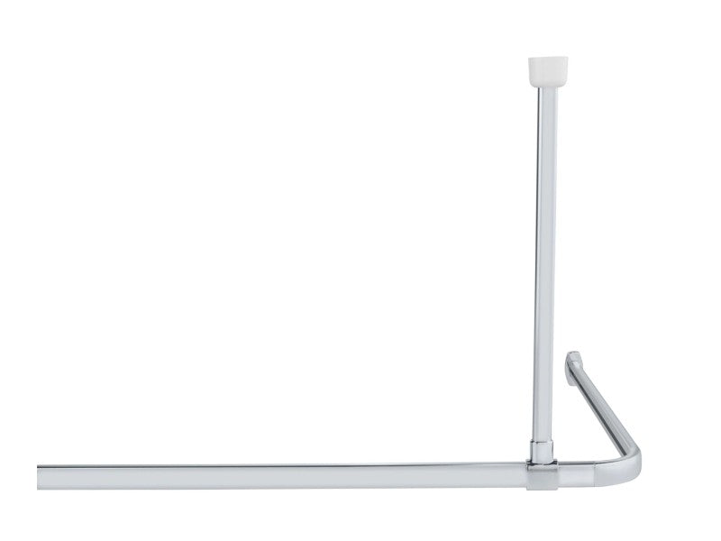 Support de rideau de douche WENKO Era, chrome - 57 cm - Pour tringles de rideau de douche