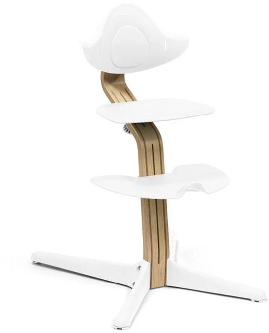 Chaise haute Stokke® Nomi® - Chêne - Blanc