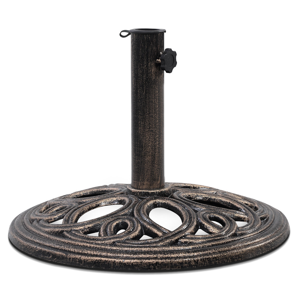 Base de parasol en fonte Coast - Pied de parasol - Hauteur 32 cm - Bronze