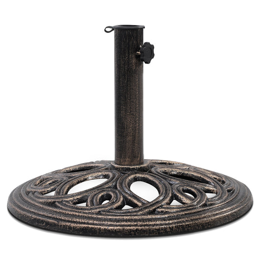 Base de parasol en fonte Coast - Pied de parasol - Hauteur 32 cm - Bronze