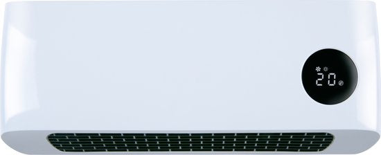 alpina Ceramic Stove with Wall Mounting - Electric Heater 2000W - Adjustable Heat Stages and Timer - Wall Stove with Remote Control - Fan Stove - For Indoors