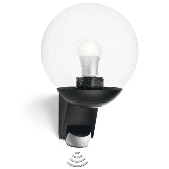 Lampe d'extérieur Steinel avec détecteur de mouvement L858S - culot E27 - 60 W max. - noir
