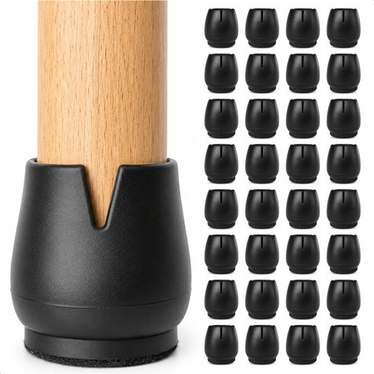 Protège-pieds de chaise - 32 pièces - Chaussettes - Embouts pour pieds de chaise - Feutres - Embouts de chaise - Feutres pour chaise - Chaise - Ronds - Protège-pieds de chaise - Embouts - Chaussettes - Feutre