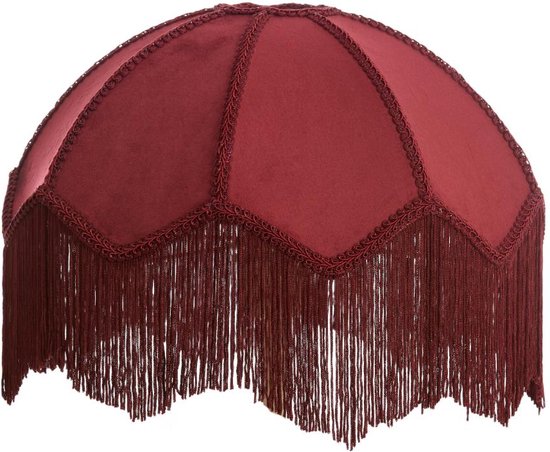 Light & Living Abat-jour Malacia - Rouge foncé - Ø 35 cm - Moderne
