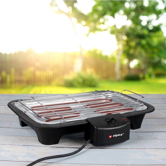 alpina BBQ - électrique - 2-en-1 - intérieur et extérieur - 2000W