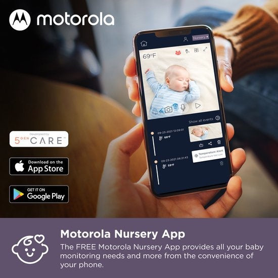 Babyphone, Motorola, VM65X Connect, Baby monitor avec caméra