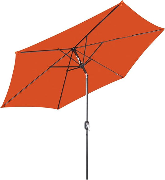 Angel Living Parasol - 300 cm - Parasol de terrasse - Taupe - Aluminium - Polyester - UV50+