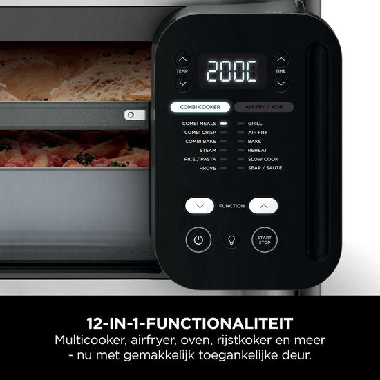 Multicuiseur, four et friteuse à air chaud Ninja Combi 12-en-1 - 12,5 litres - Repas complets en 15 minutes - SFP700EU