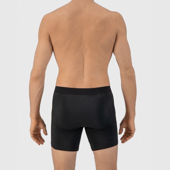 Boxer anti-transpiration Fibershirts - Bande anti-transpiration intégrée - MicroModal respirant - Anti-transpiration - Homme - Taille XL - Noir