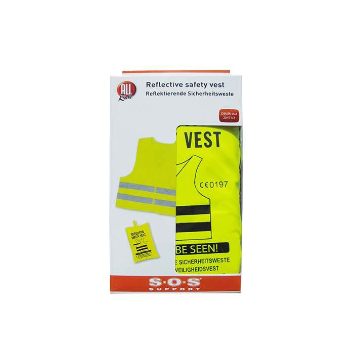 Allride - Gilet de sécurité réfléchissant - 1 pièce - Jaune