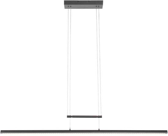 Suspension Profilo 3317ZW noire, 115 cm de large, hauteur réglable, plastique et métal, Steinhauer