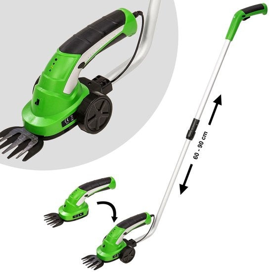 Taille-haie TecTake - avec manche télescopique et 2 accessoires - 401542