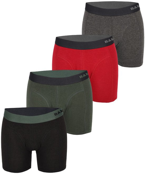 Bamboo Elements - Boxers pour homme - Bambou - Lot de 4 - Taille L