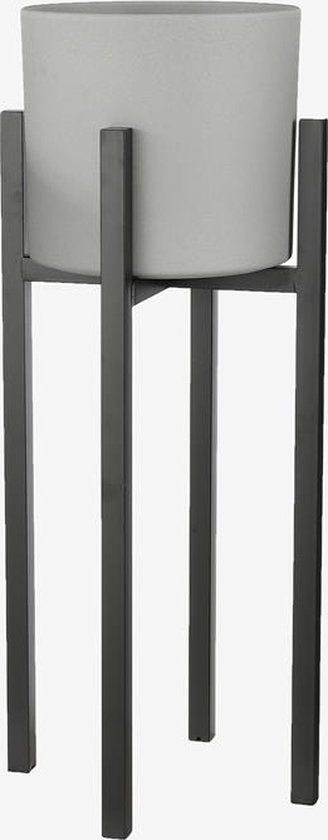 Mica Decorations Ascot Plant Stand XL - L38 x L38 x H95 cm - Métal - Noir