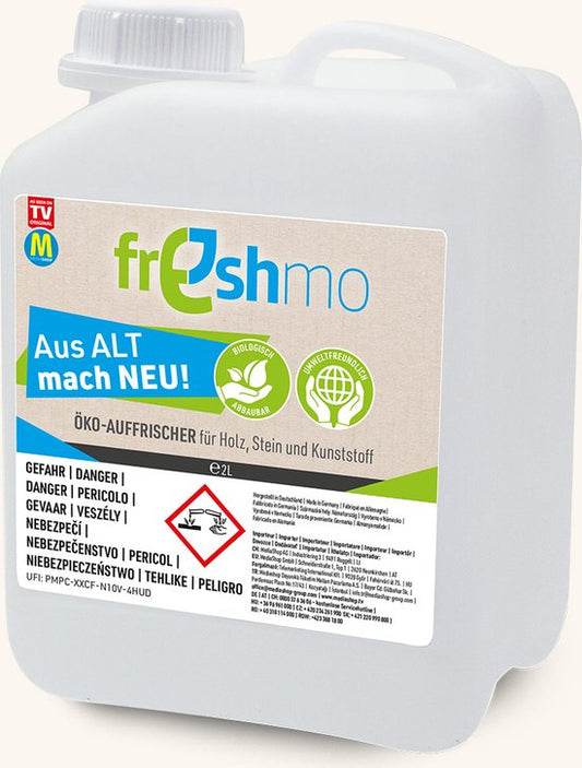 Freshmo Recharge 2 litres - Bidon - Recharge - rafraîchisseur pour le bois, la pierre et le plastique