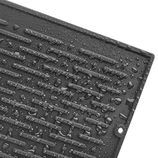 tectake® Porte-bouteilles de soda - Egouttoir pour bouteilles - Support pour bouteilles - Egouttoir - Acier inoxydable - Tapis d'égouttage amovible inclus - Pour 3 bouteilles