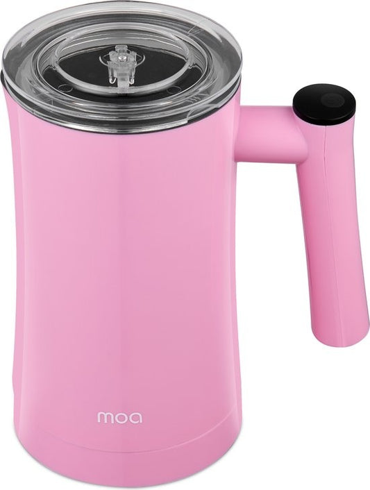 MOA Mousseur à lait - Sans BPA - Pour faire mousser et chauffer - Rose - MF1P