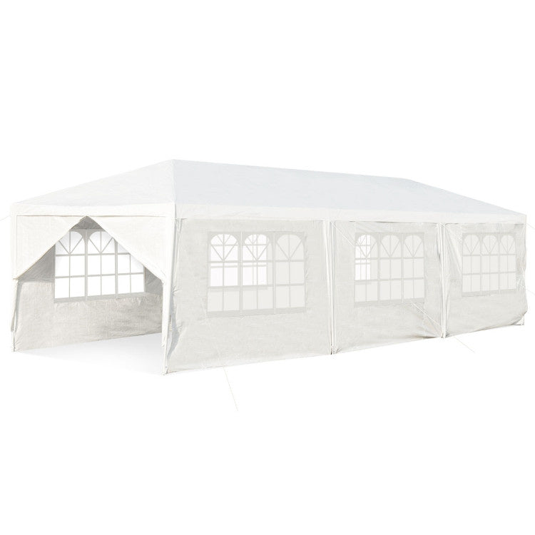 Coast Pavillon de jardin 3x9m Tente de fête Tente de jardin Protection UV blanc