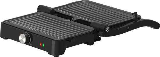 Tomado TGC3001S - Gril de contact - Grille-pain - Température réglable - Sans PFAS - 1500W - Noir/RVS