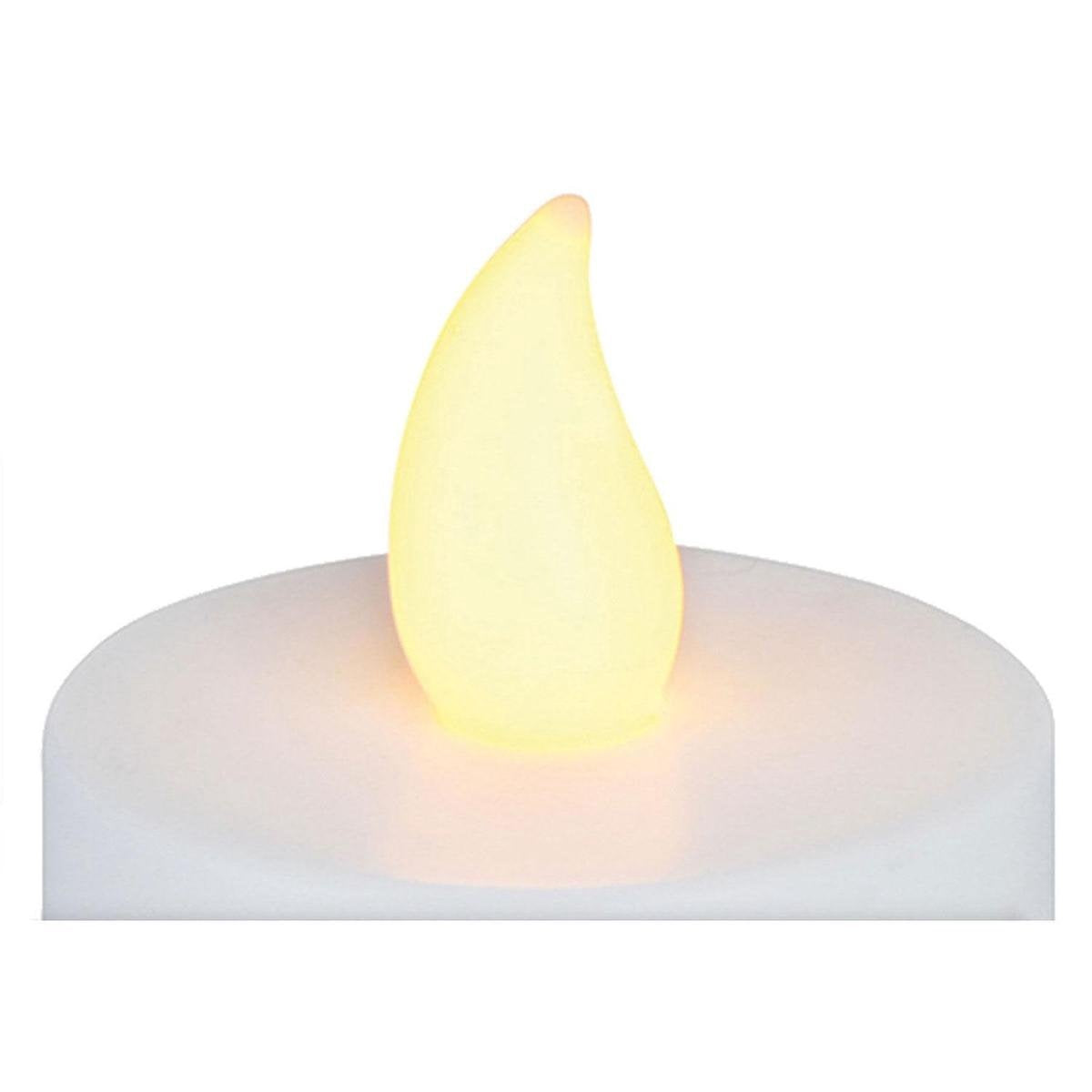 Set de bougies chauffe plat LED Tealight - 168 bougies - 60 heures d'autonomie - Piles incluses - Blanc
