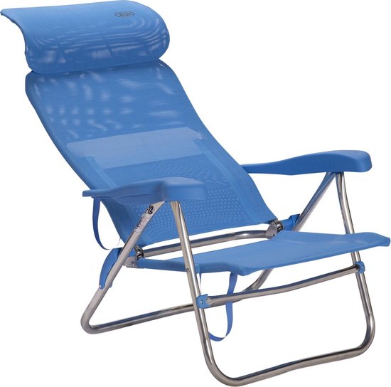 Crespo - Chaise de plage - AL/205 - Compacte - Bleu