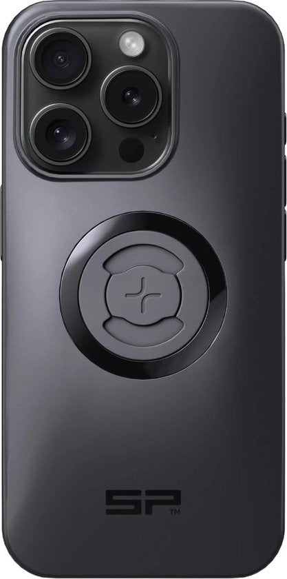 SP Connect SPC+ Coque MagSafe pour Apple iPhone 15 Pro, coque arrière fine, noire