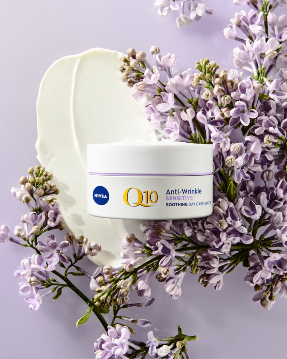 NIVEA Q10 Sensitive Anti-Wrinkle Day Cream SPF 15 3-Pack - Sensitive Skin - 3x 50 ml