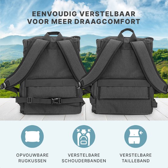 Sac à dos pour chien Jake and Jacky - Sac à dos pour chien - Sac de transport pour chien - Sac à dos pour chat - Sac de voyage pour chat - Jusqu'à 8 kg - Noir