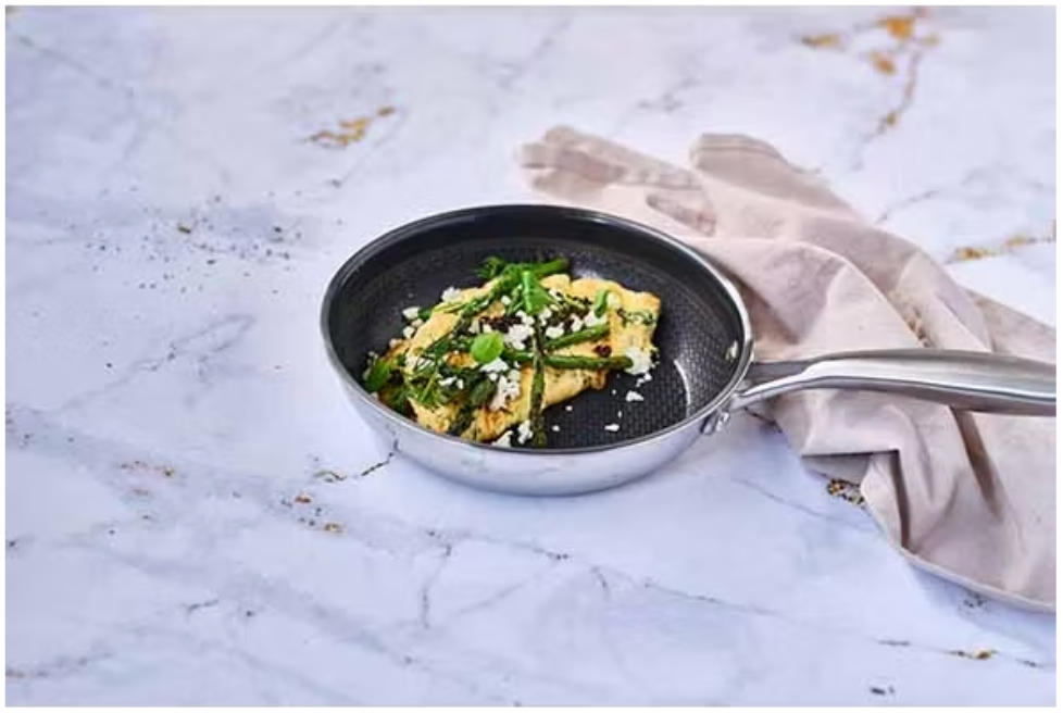 Thermos Thermoclad Poêle à frire en acier inoxydable - 28 cm - Sans PFAS - Répartition uniforme de la chaleur