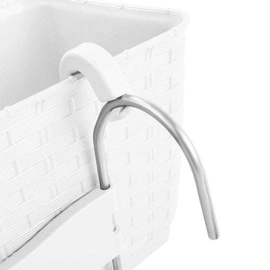 Pot de fleurs suspendu avec crochets Ratolla balcon blanc
