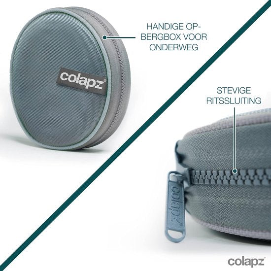 Colapz 2 x gamelles pliables pour chiens - Gamelles pliables pour chiens - Gamelle à eau pour chiens - Gamelle pliable avec sac de transport - Gris - Camping avec son chien