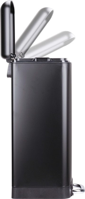 Dirt Devil Pedal bin 30 litres - Poubelle - acier inoxydable - Noir
