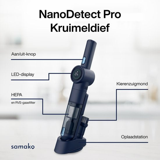 Dustbuster NanoDetect Pro 120W - Aspirateur de poussière sans fil - Aspirateur à main puissant - Sans fil - Aspirateur de voiture - Samako