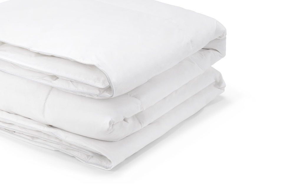 H&C - Couette en duvet de canard de luxe - 15% de duvet - Convient pour toute l'année - 140×220 cm - Blanc