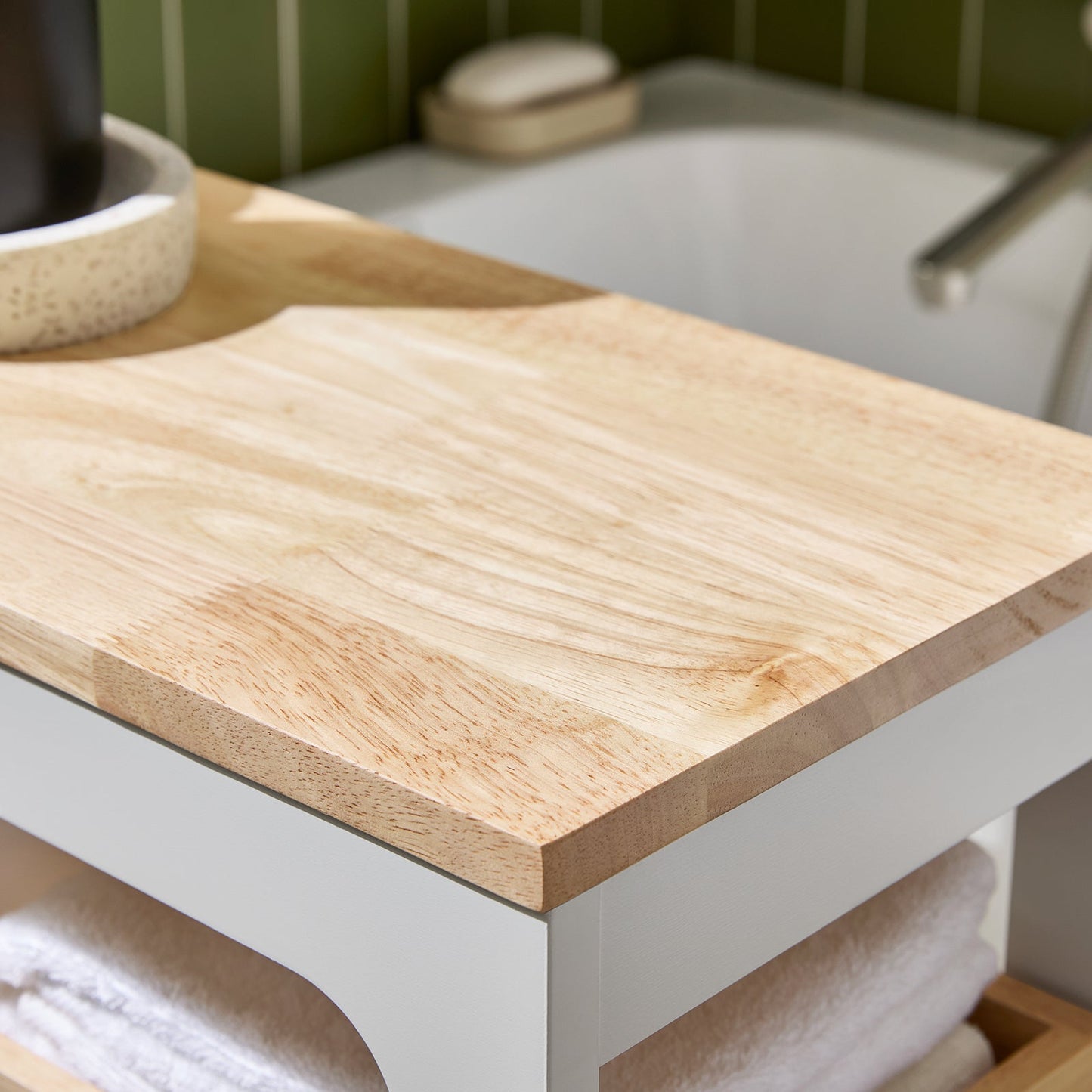 SoBuy BZR54-II-WN Étagère étroite avec 3 tiroirs, plateau amovible et roulettes - 23 x 82 x 65 cm - Blanc