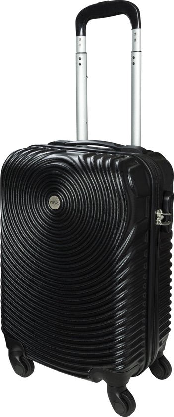 Valise cabine Ceruzo - Trolley - 28 L - 51,5 cm - Roulettes pivotantes à 360° - Cadenas à combinaison - Noir - Valise de voyage